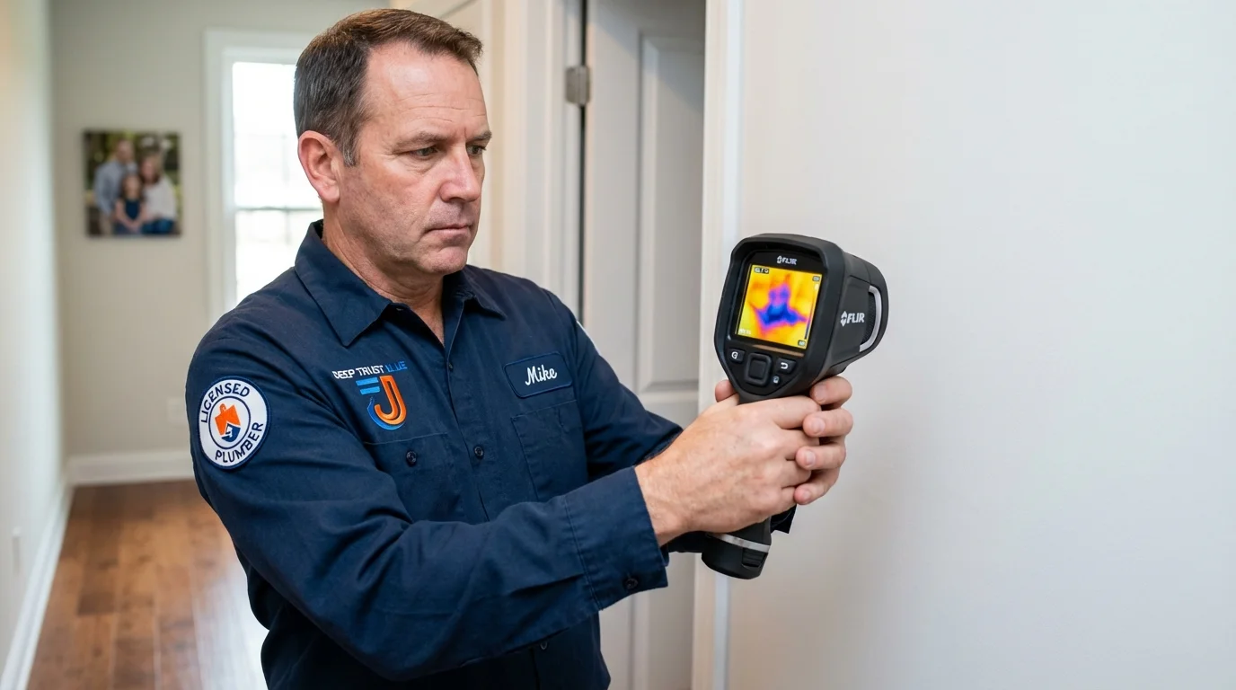 Thermal imaging leak detection by Johns Plumbing LLC in New Lebanon